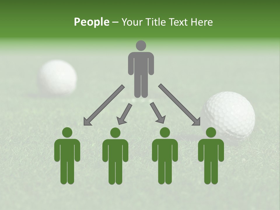 Retirement Player Green PowerPoint Template