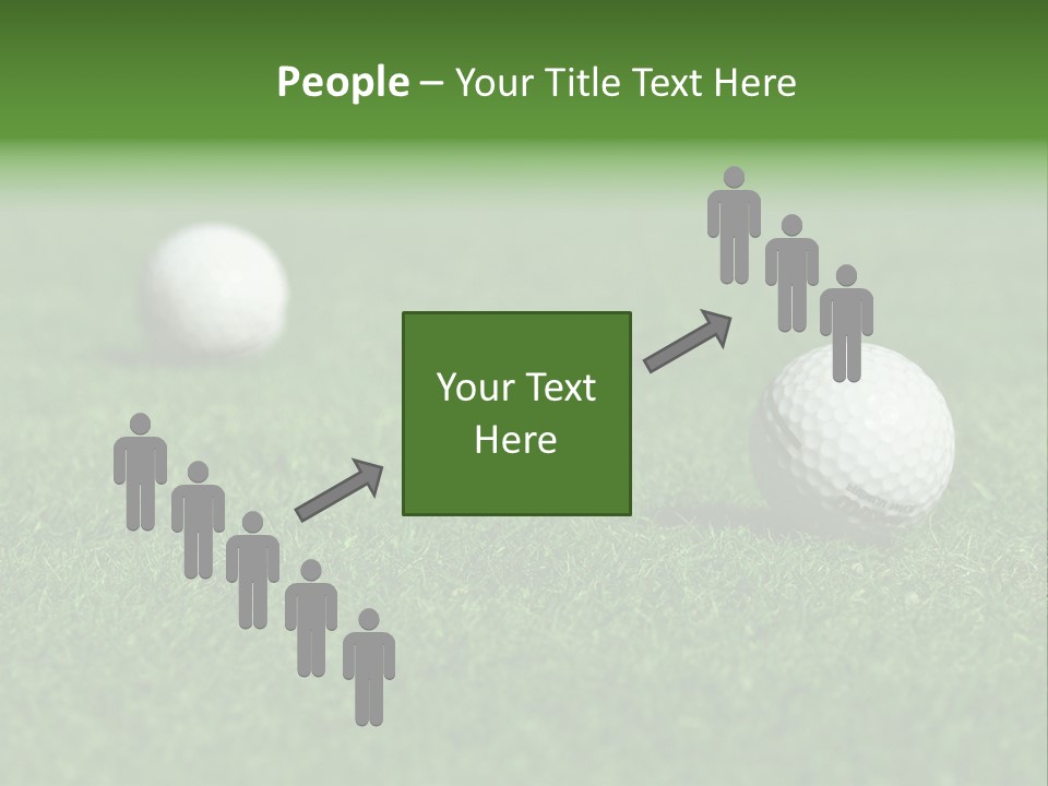 Retirement Player Green PowerPoint Template
