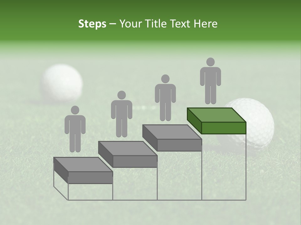 Retirement Player Green PowerPoint Template