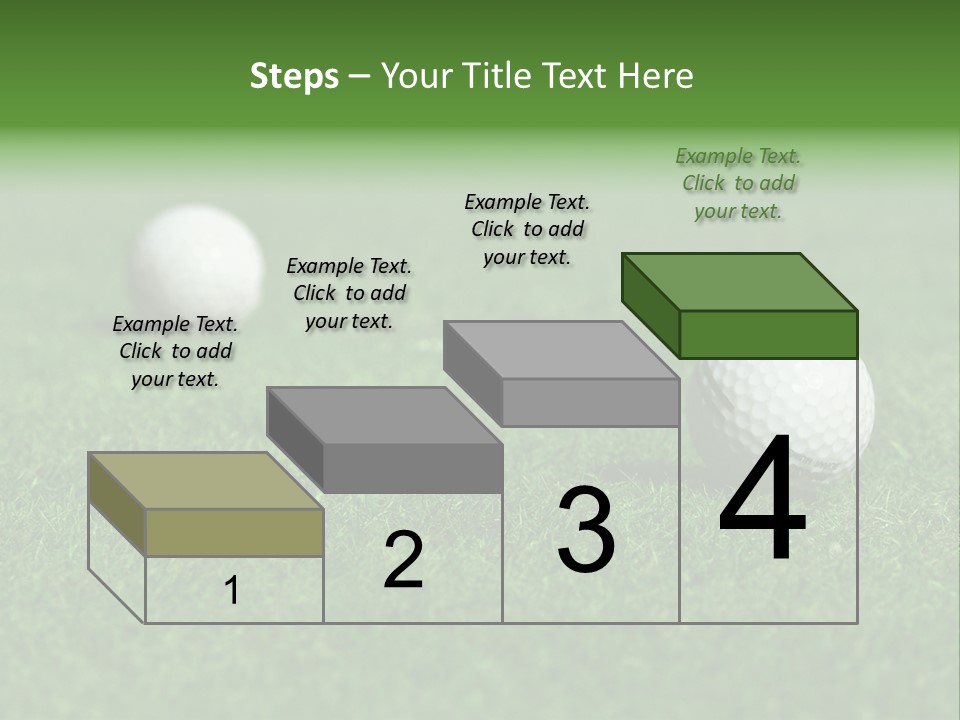 Retirement Player Green PowerPoint Template