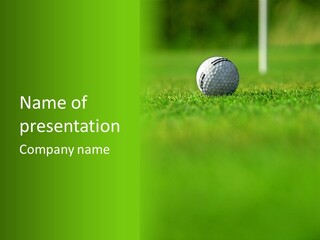 Green White Score PowerPoint Template