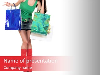 Shopper Christmas Sexy PowerPoint Template