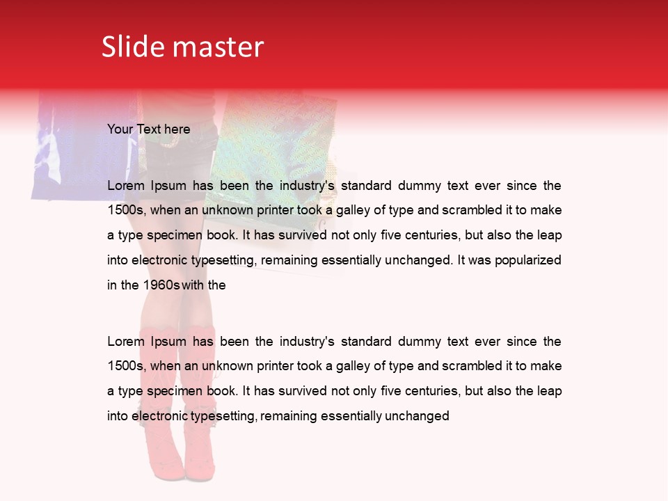 Shopper Christmas Sexy PowerPoint Template