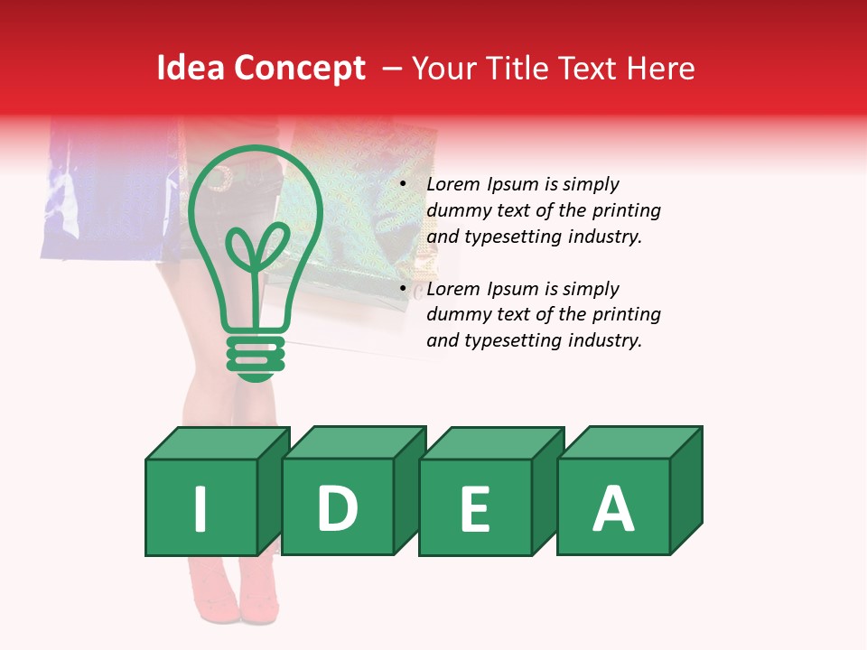 Shopper Christmas Sexy PowerPoint Template