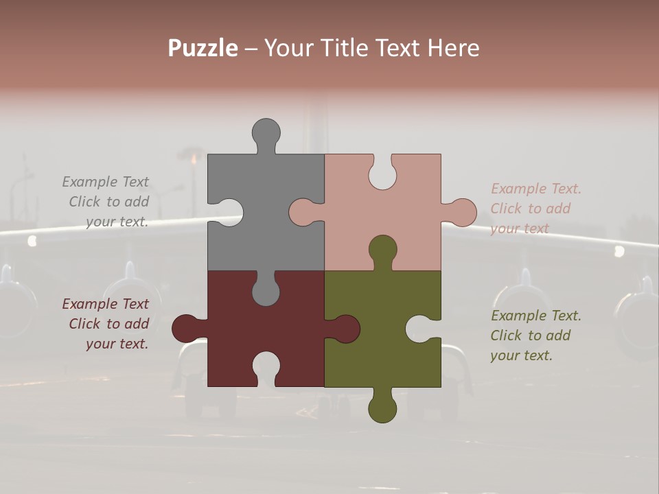 Transport Airport Aviation PowerPoint Template