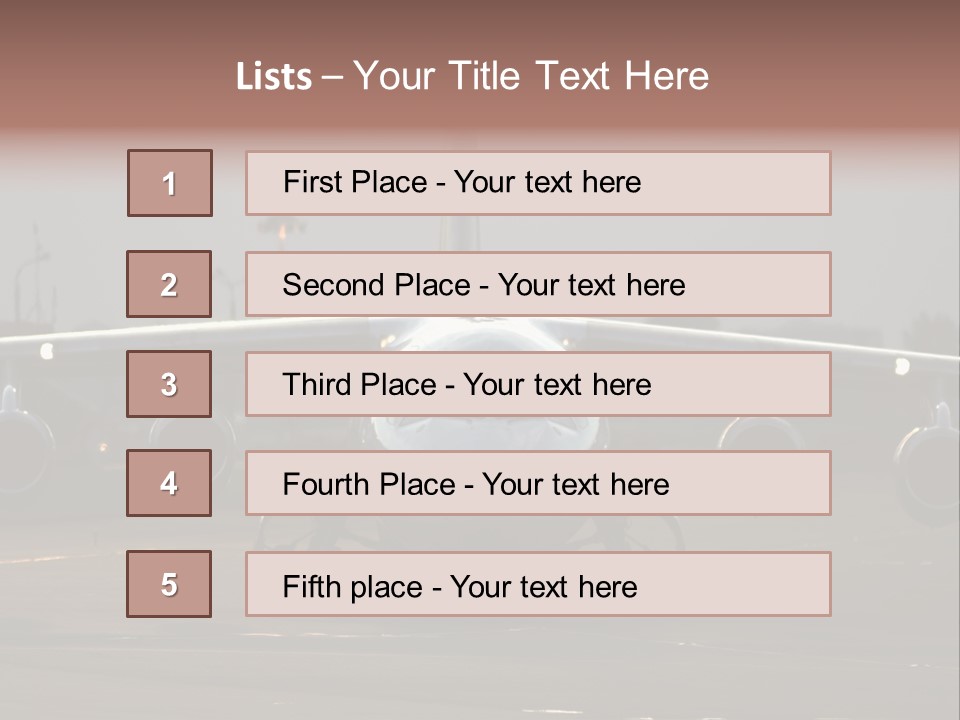Transport Airport Aviation PowerPoint Template