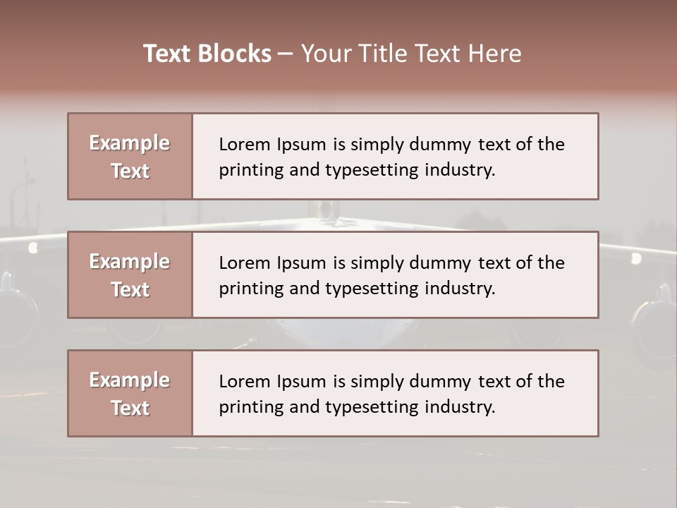 Transport Airport Aviation PowerPoint Template