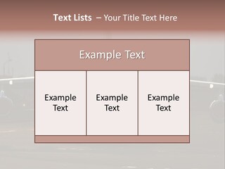 Transport Airport Aviation PowerPoint Template