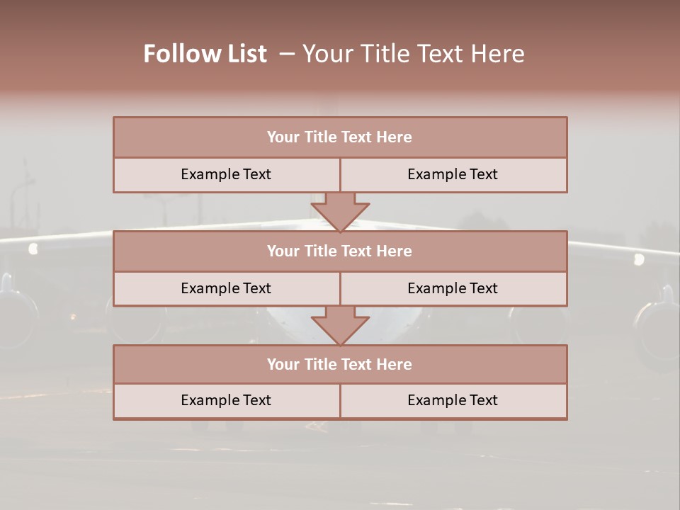 Transport Airport Aviation PowerPoint Template