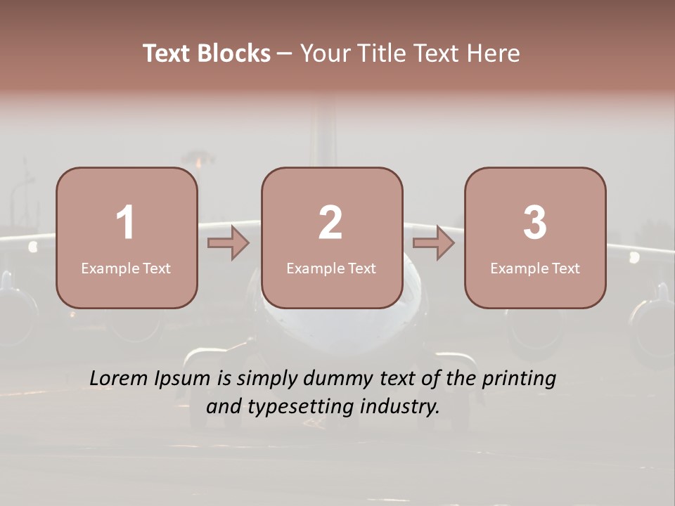 Transport Airport Aviation PowerPoint Template
