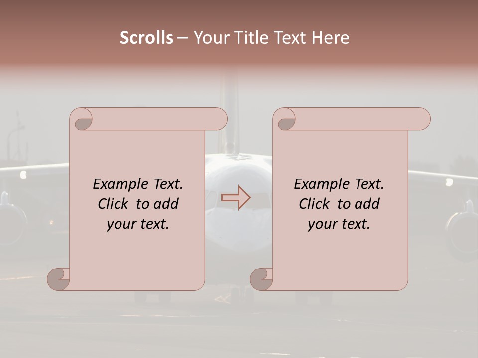 Transport Airport Aviation PowerPoint Template