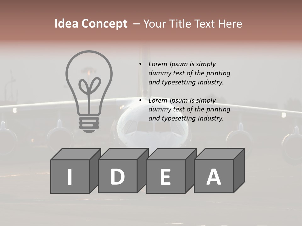 Transport Airport Aviation PowerPoint Template