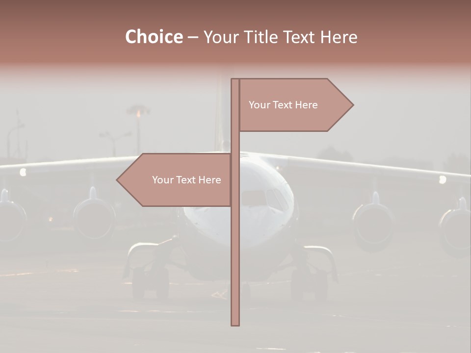 Transport Airport Aviation PowerPoint Template