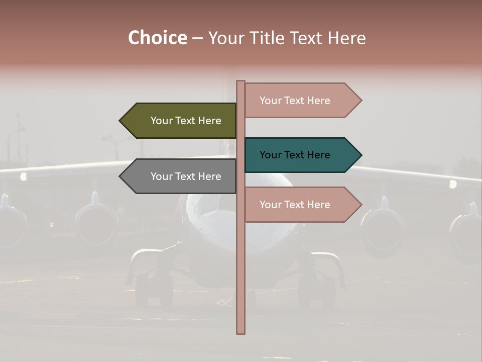 Transport Airport Aviation PowerPoint Template
