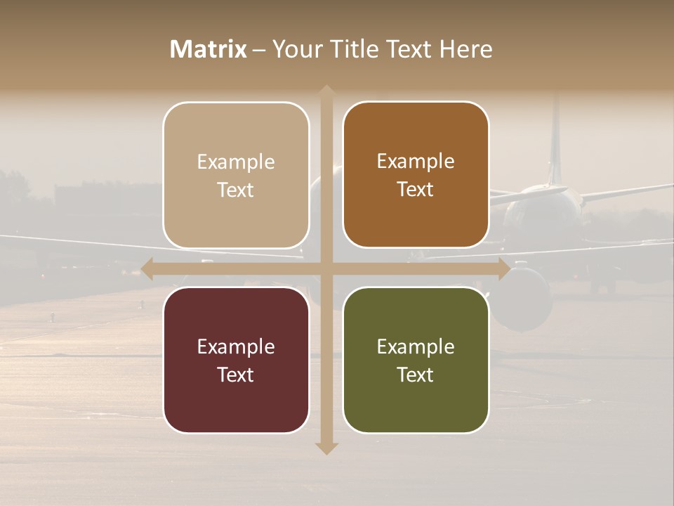 Runway Airport Taxiway PowerPoint Template