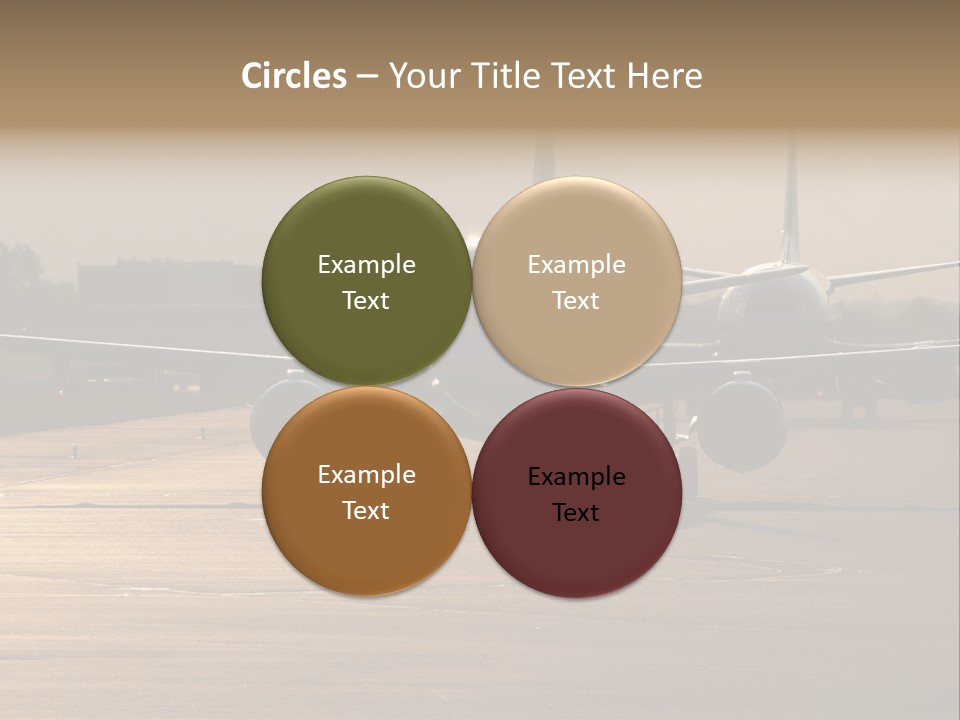 Runway Airport Taxiway PowerPoint Template