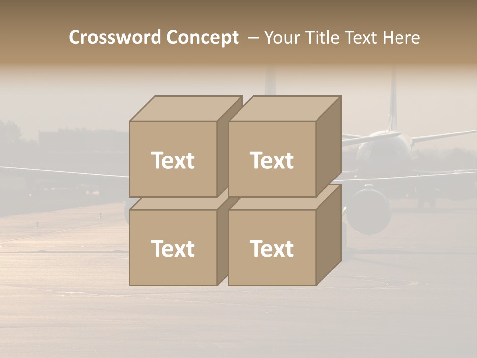 Runway Airport Taxiway PowerPoint Template