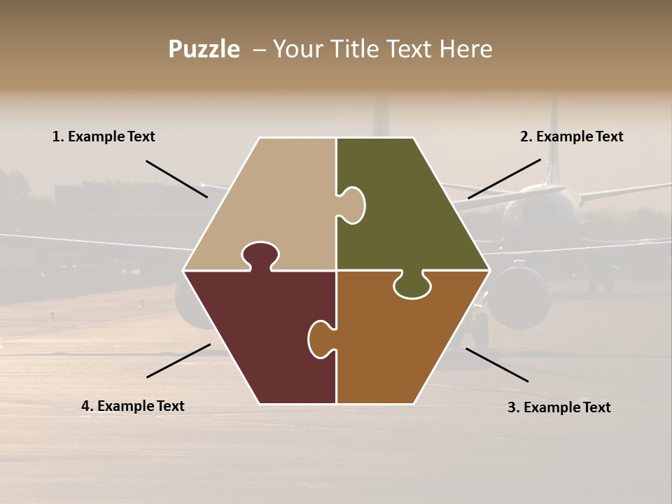 Runway Airport Taxiway PowerPoint Template