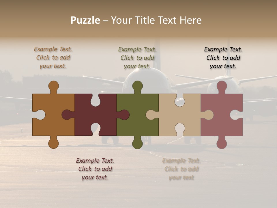 Runway Airport Taxiway PowerPoint Template