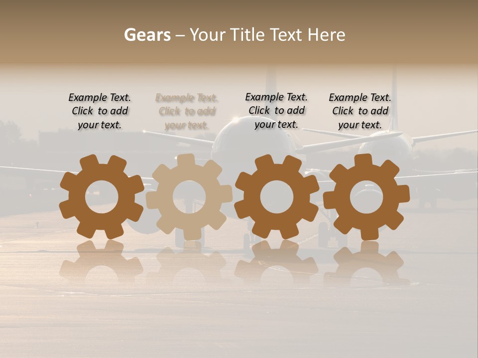 Runway Airport Taxiway PowerPoint Template