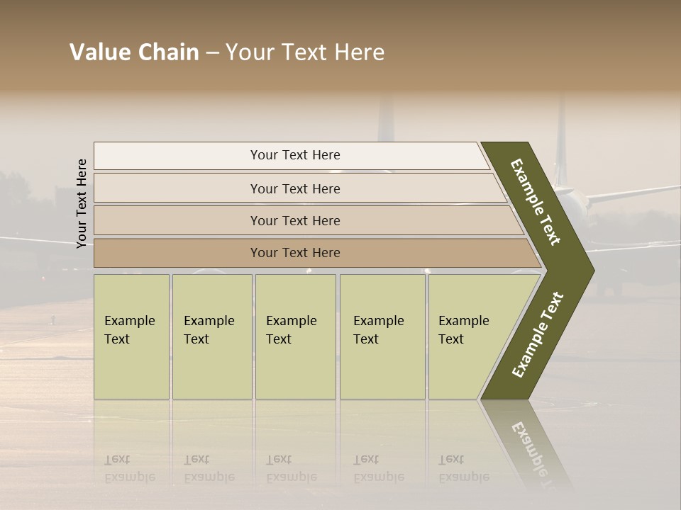 Runway Airport Taxiway PowerPoint Template