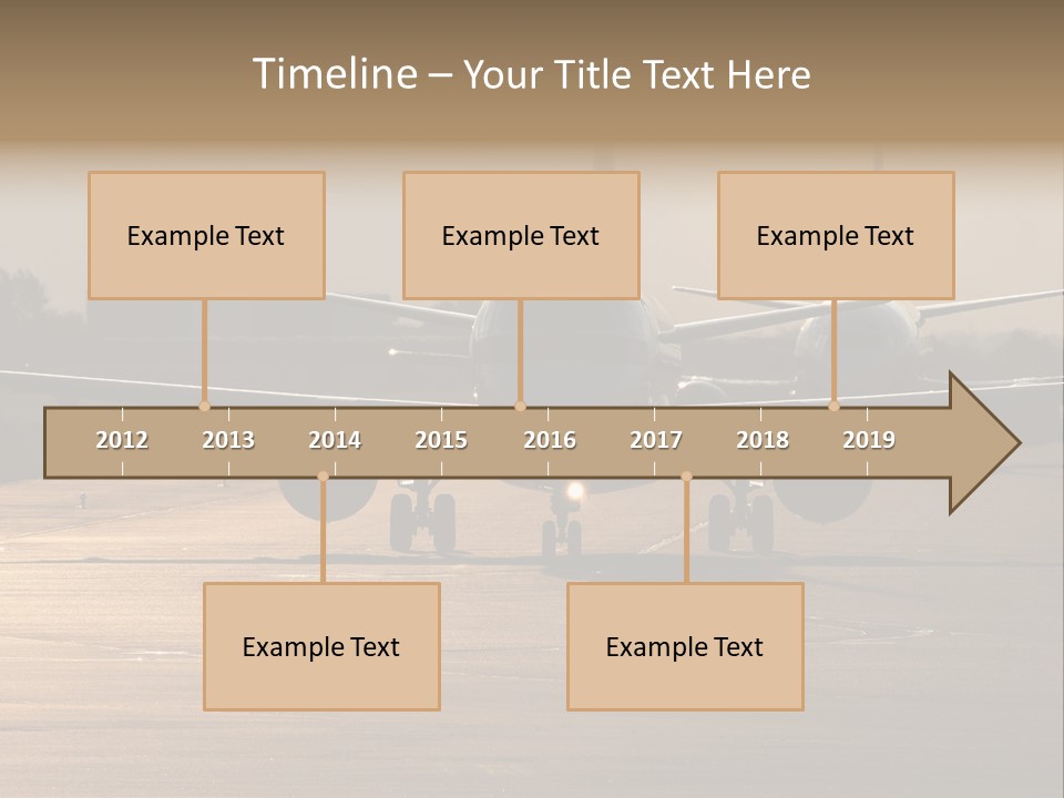 Runway Airport Taxiway PowerPoint Template