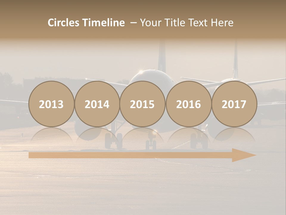 Runway Airport Taxiway PowerPoint Template