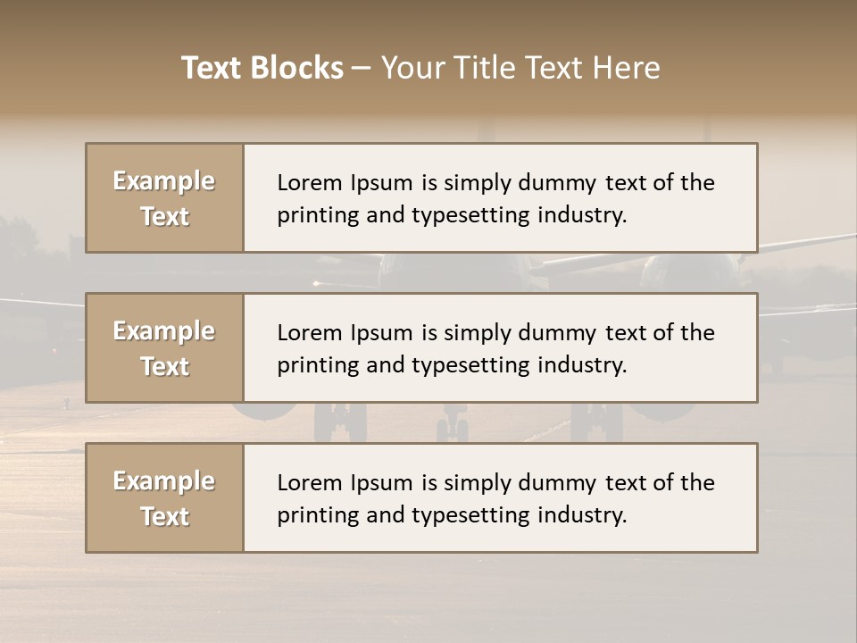 Runway Airport Taxiway PowerPoint Template