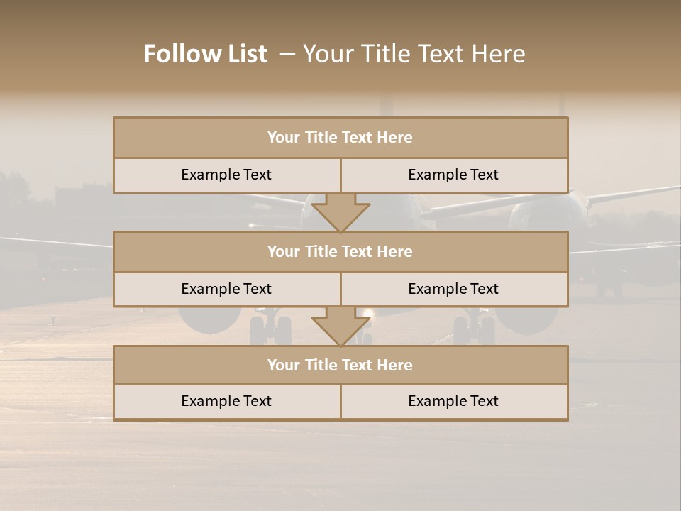 Runway Airport Taxiway PowerPoint Template