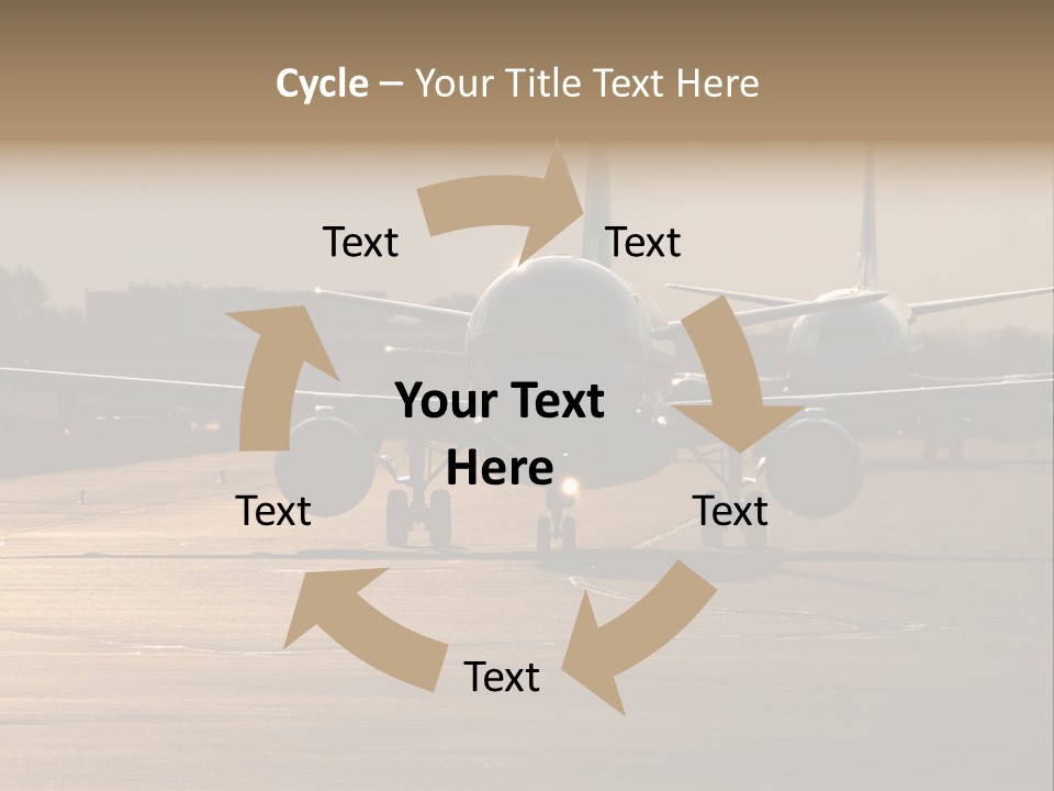 Runway Airport Taxiway PowerPoint Template