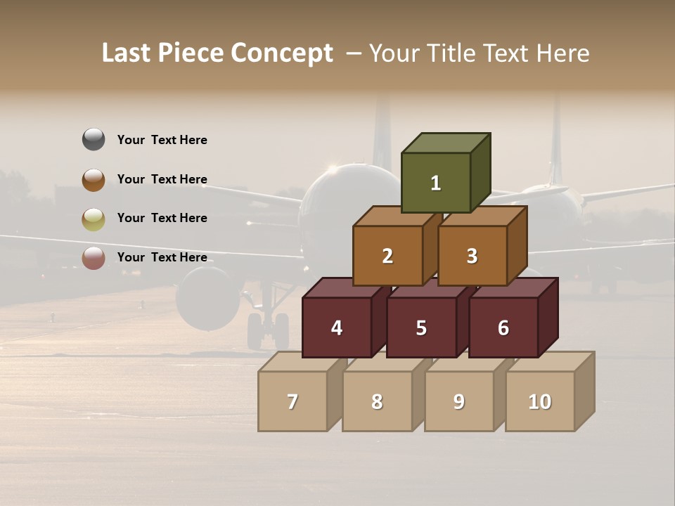 Runway Airport Taxiway PowerPoint Template