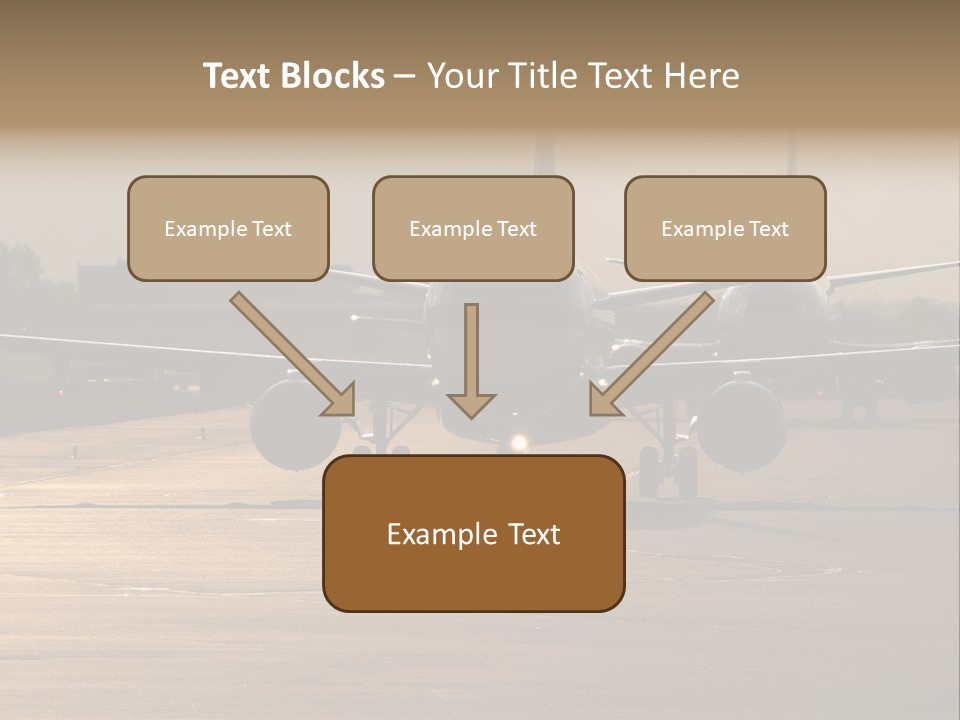 Runway Airport Taxiway PowerPoint Template