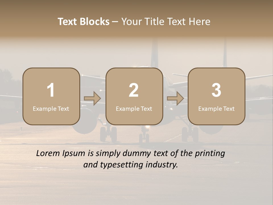 Runway Airport Taxiway PowerPoint Template