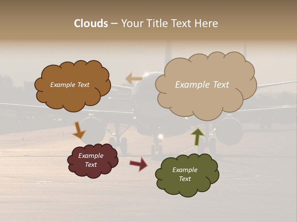 Runway Airport Taxiway PowerPoint Template