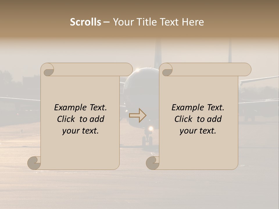 Runway Airport Taxiway PowerPoint Template