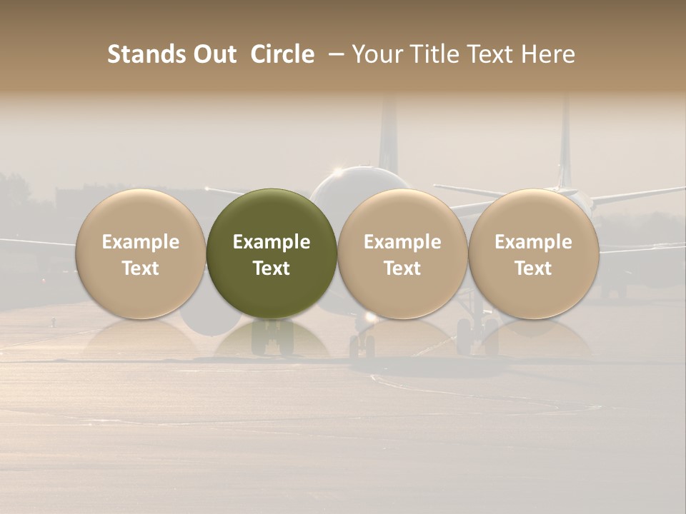 Runway Airport Taxiway PowerPoint Template