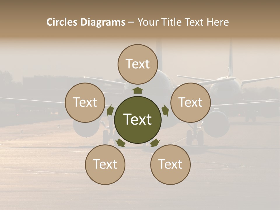Runway Airport Taxiway PowerPoint Template
