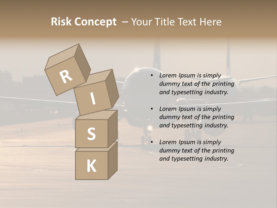Runway Airport Taxiway PowerPoint Template