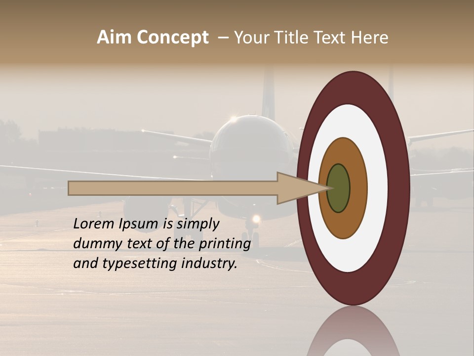 Runway Airport Taxiway PowerPoint Template