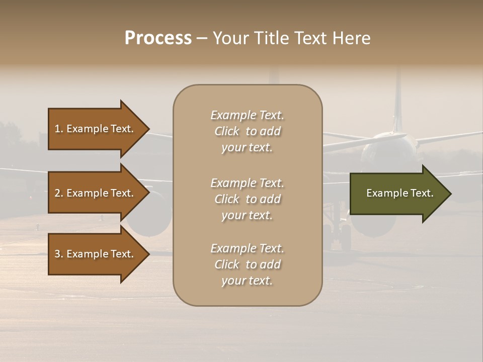 Runway Airport Taxiway PowerPoint Template
