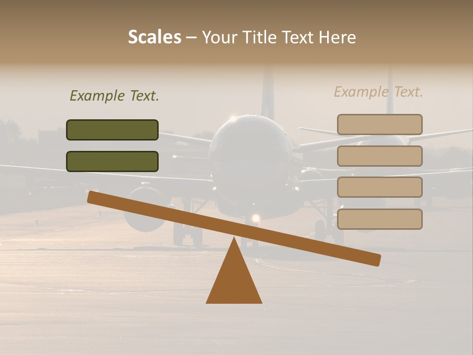 Runway Airport Taxiway PowerPoint Template