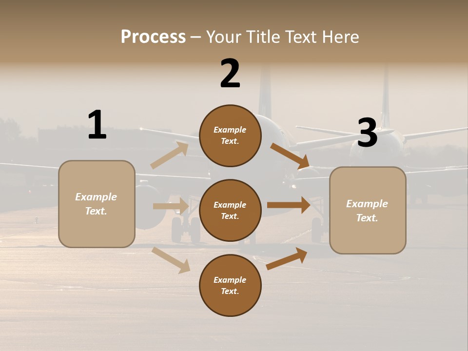 Runway Airport Taxiway PowerPoint Template