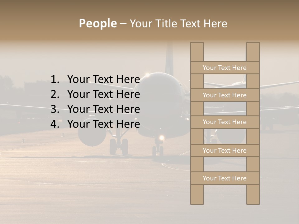 Runway Airport Taxiway PowerPoint Template