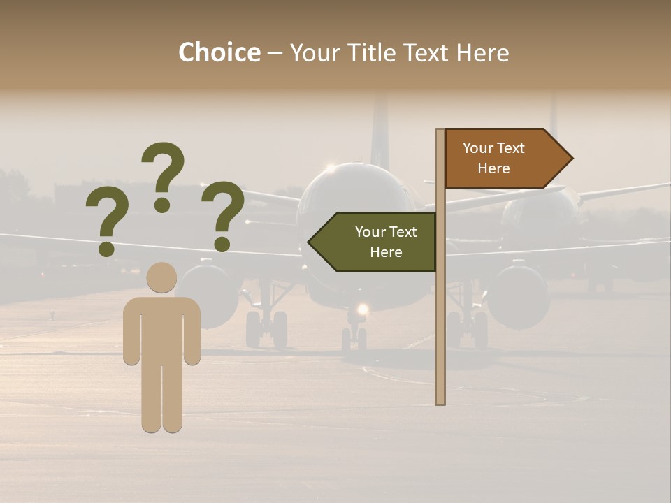 Runway Airport Taxiway PowerPoint Template