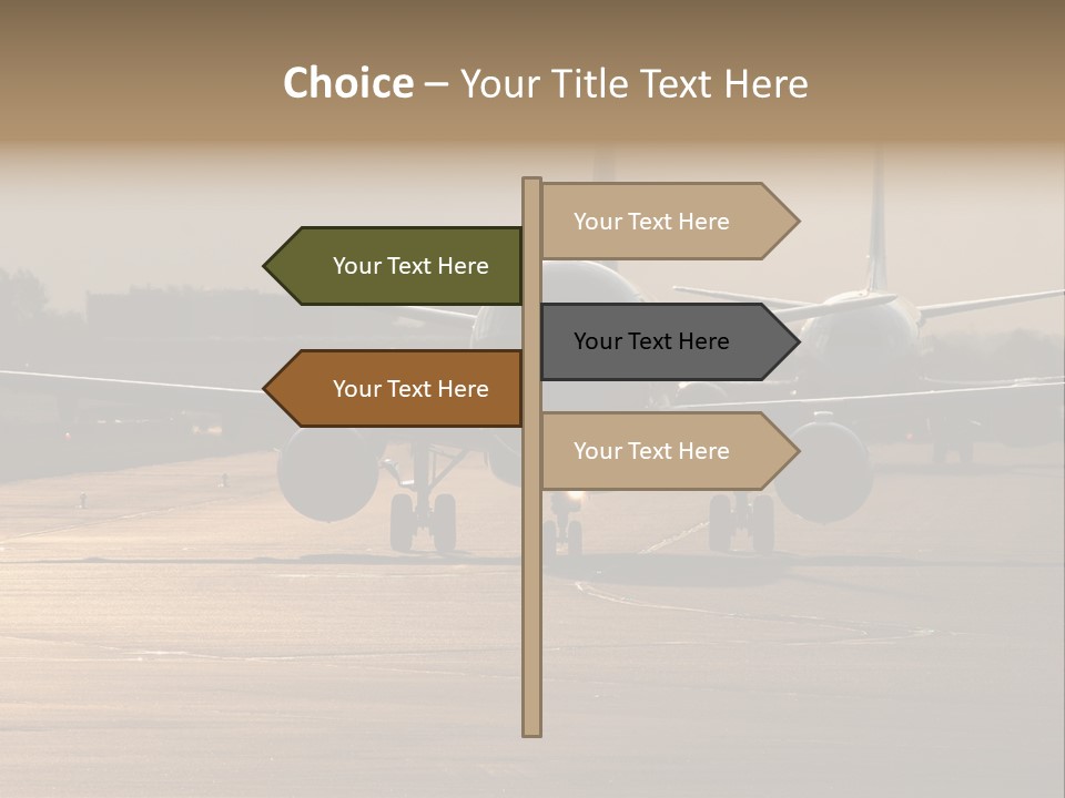 Runway Airport Taxiway PowerPoint Template