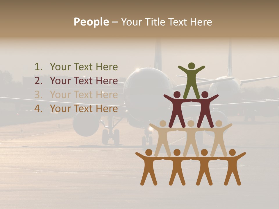 Runway Airport Taxiway PowerPoint Template