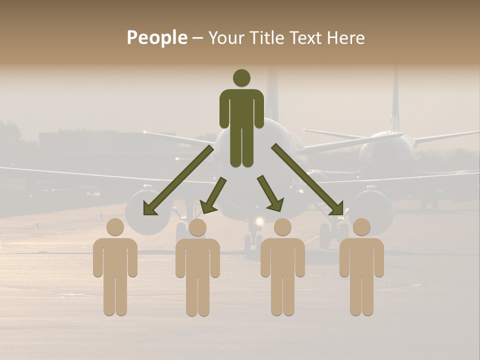 Runway Airport Taxiway PowerPoint Template