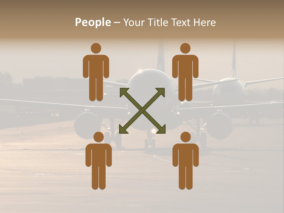 Runway Airport Taxiway PowerPoint Template