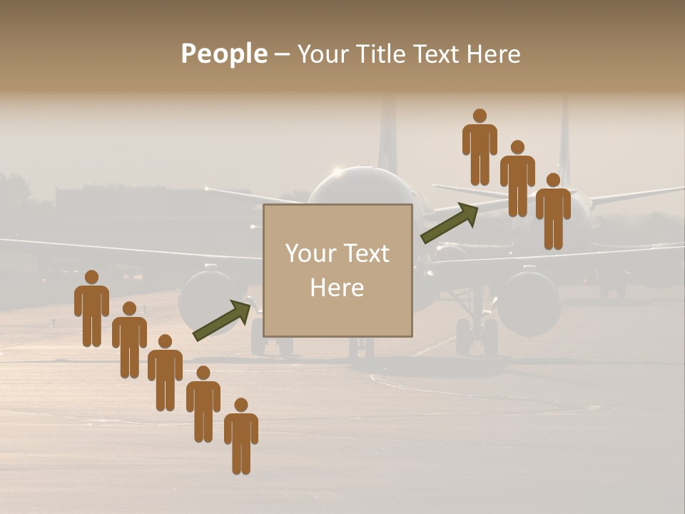 Runway Airport Taxiway PowerPoint Template