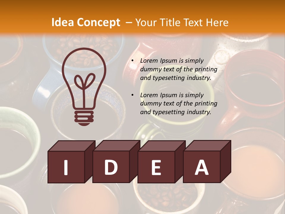 Aroma Coffee Craft PowerPoint Template